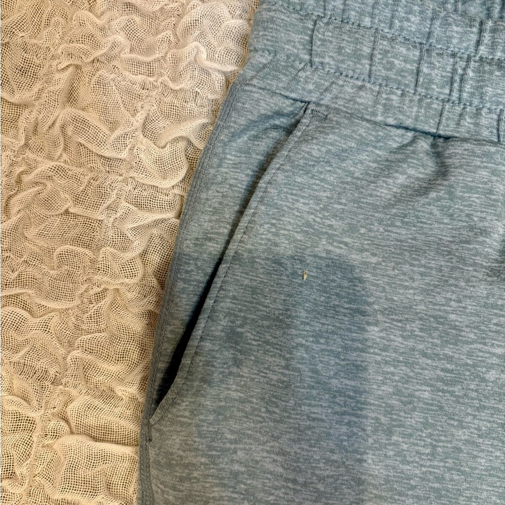 Lightweight Heather Blue Joggers Comfy Athletic Jogger Athleisure Lounge Pants - Picture 5 of 8
